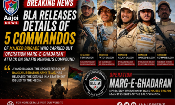 BLA Releases Details of Five Majeed Brigade Commandos Behind 'Operation Marg-e-Ghadaran'