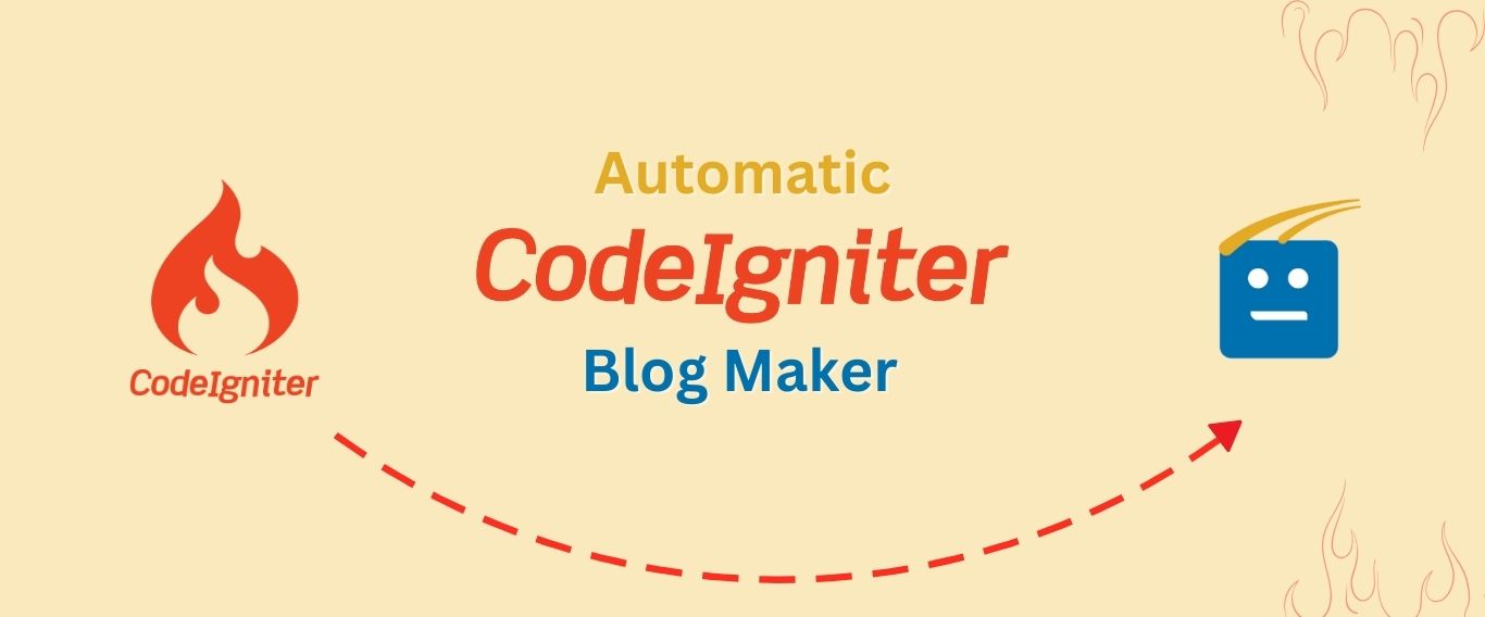 Automatic Codeigniter Blog maker Automatic Codeigniter Blog maker